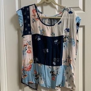 Floral Patchwork Women's Top
